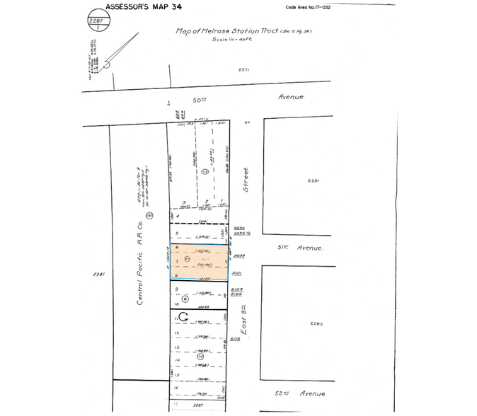 789 54th Ave, Oakland, CA à vendre - Plan cadastral - Image 2 de 2