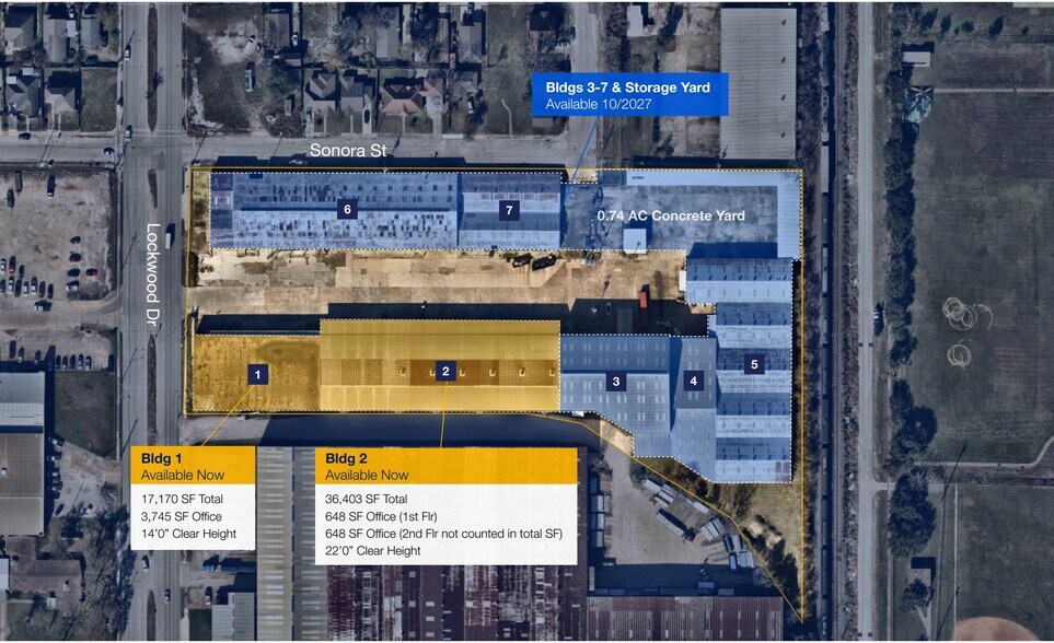 1120 Lockwood Dr, Houston, TX à louer - Plan de site - Image 3 de 3