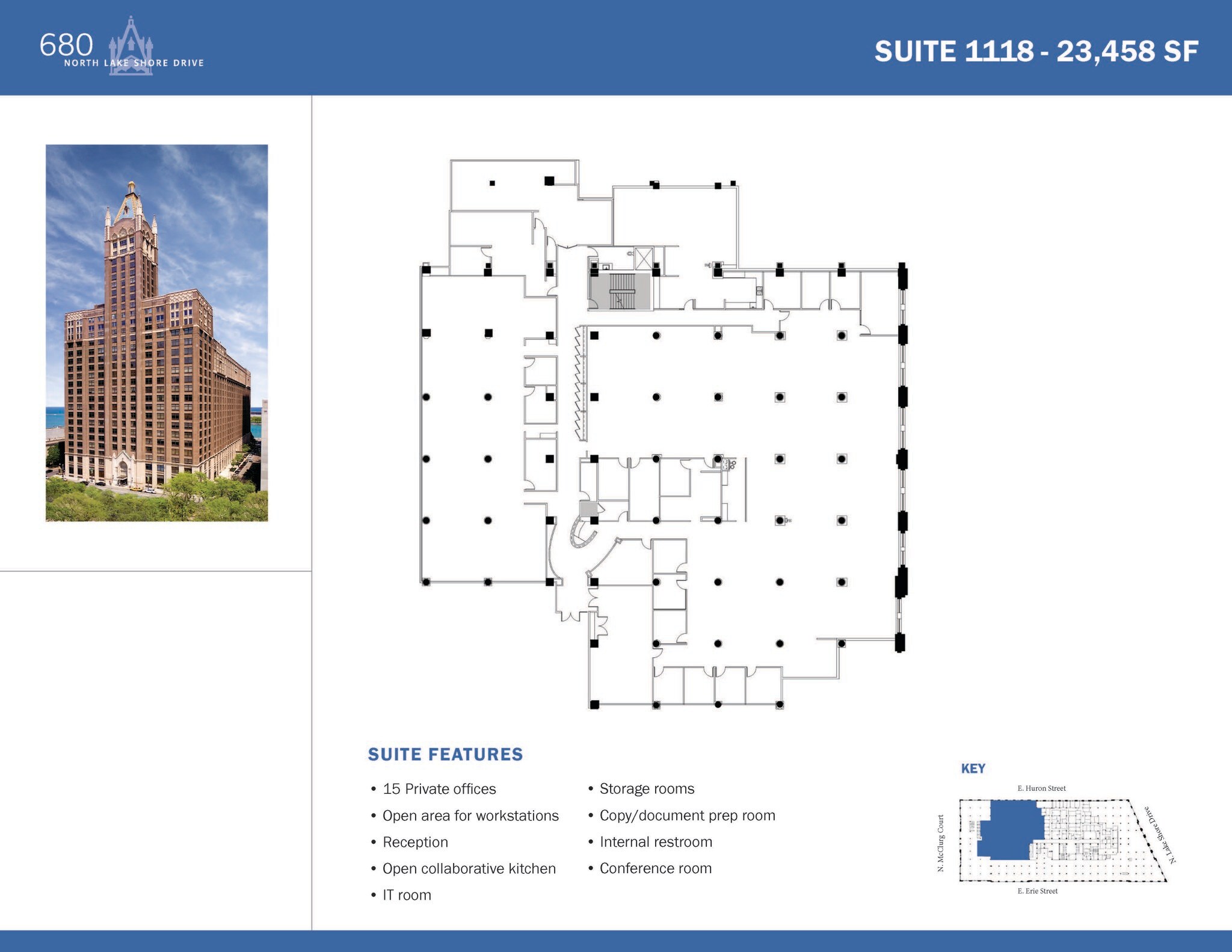 680 N Lake Shore Dr, Chicago, IL à louer Plan d  tage- Image 1 de 1