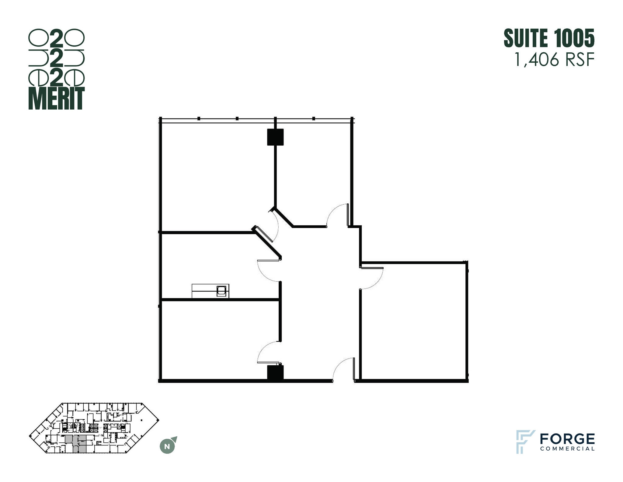 12221 Merit Dr, Dallas, TX à louer Plan d’étage- Image 1 de 1