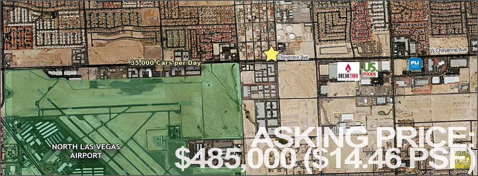 Cheyenne Ave, North Las Vegas, NV for sale - Aerial - Image 1 of 1