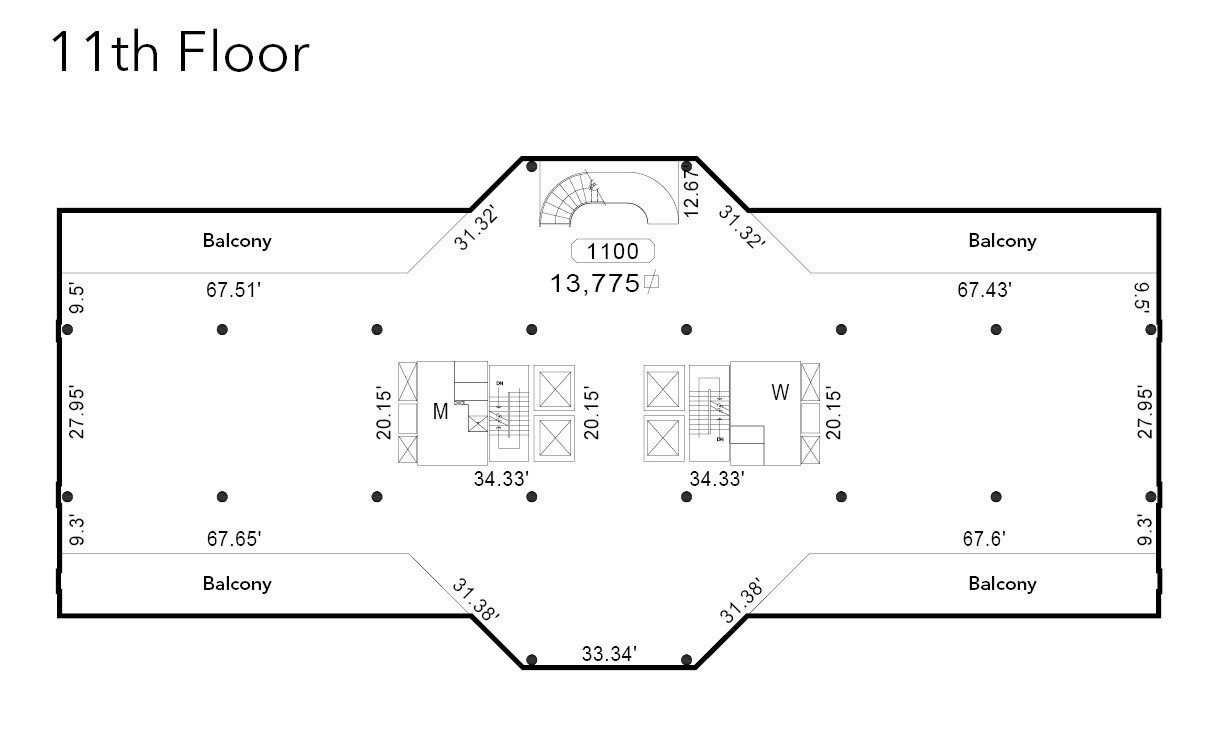 1100 S Hayes St, Arlington, VA à louer Plan d’étage- Image 1 de 6