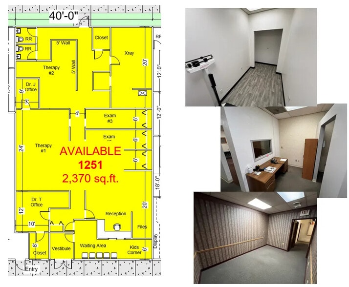 1239-1309 Monroe Ave, New Philadelphia, OH for lease - Floor Plan - Image 2 of 3