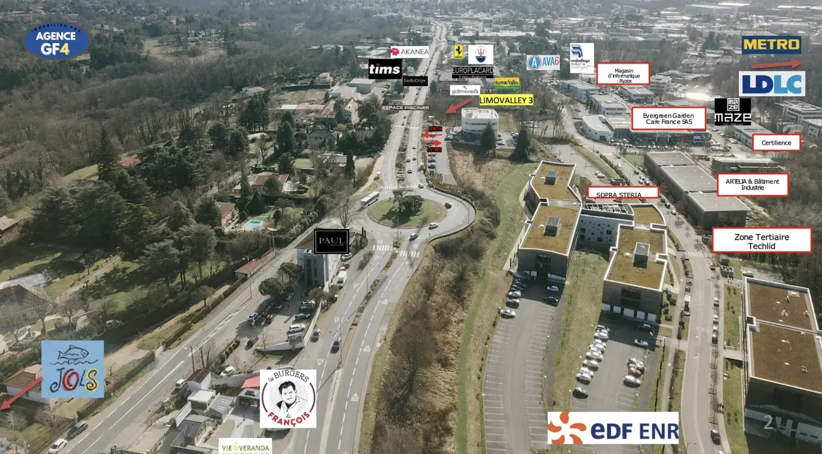 D306 Chemin Du Puy D'Or, Limonest for lease Aerial- Image 1 of 7
