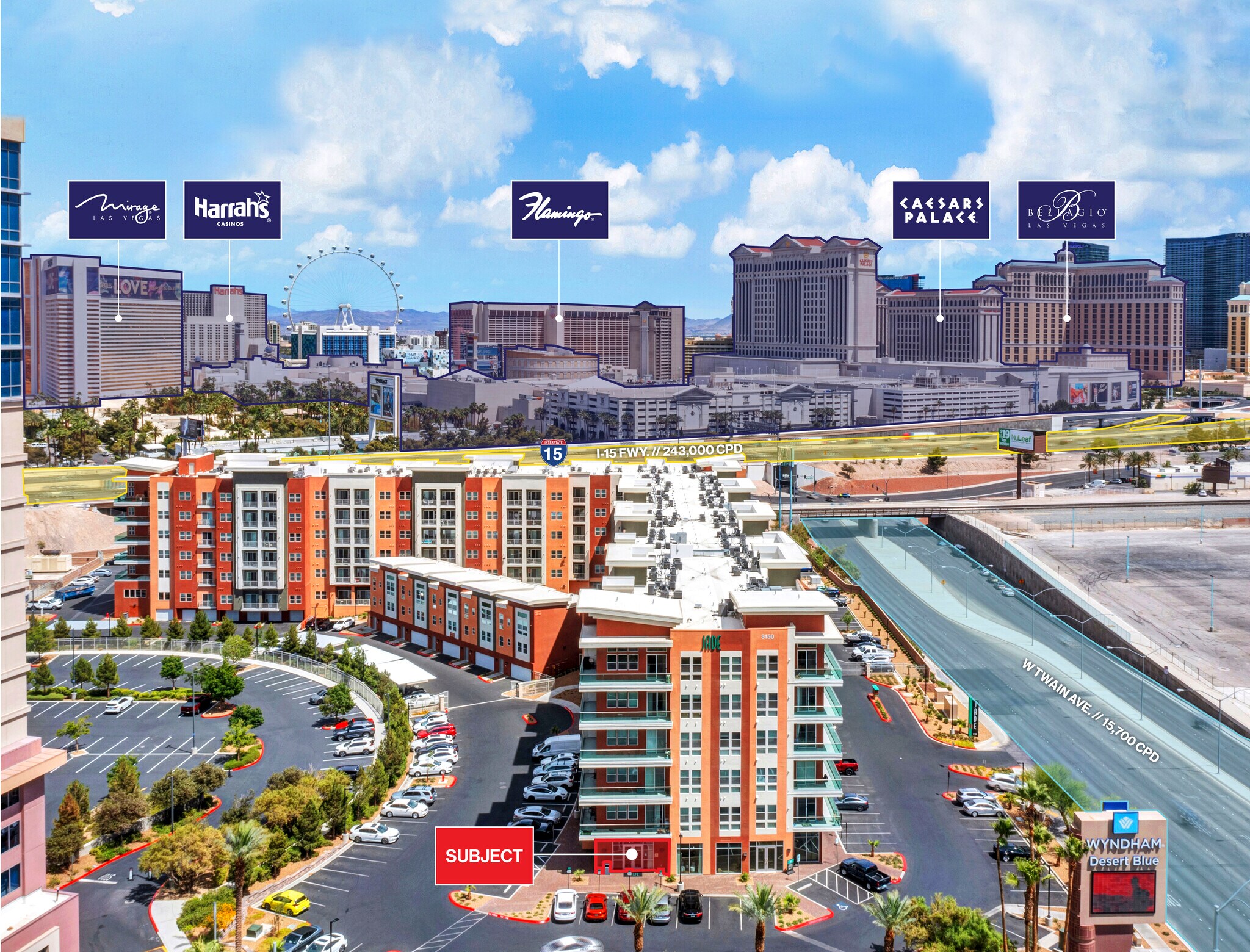 3150 W Twain Ave, Las Vegas, NV à louer Photo du bâtiment- Image 1 de 6