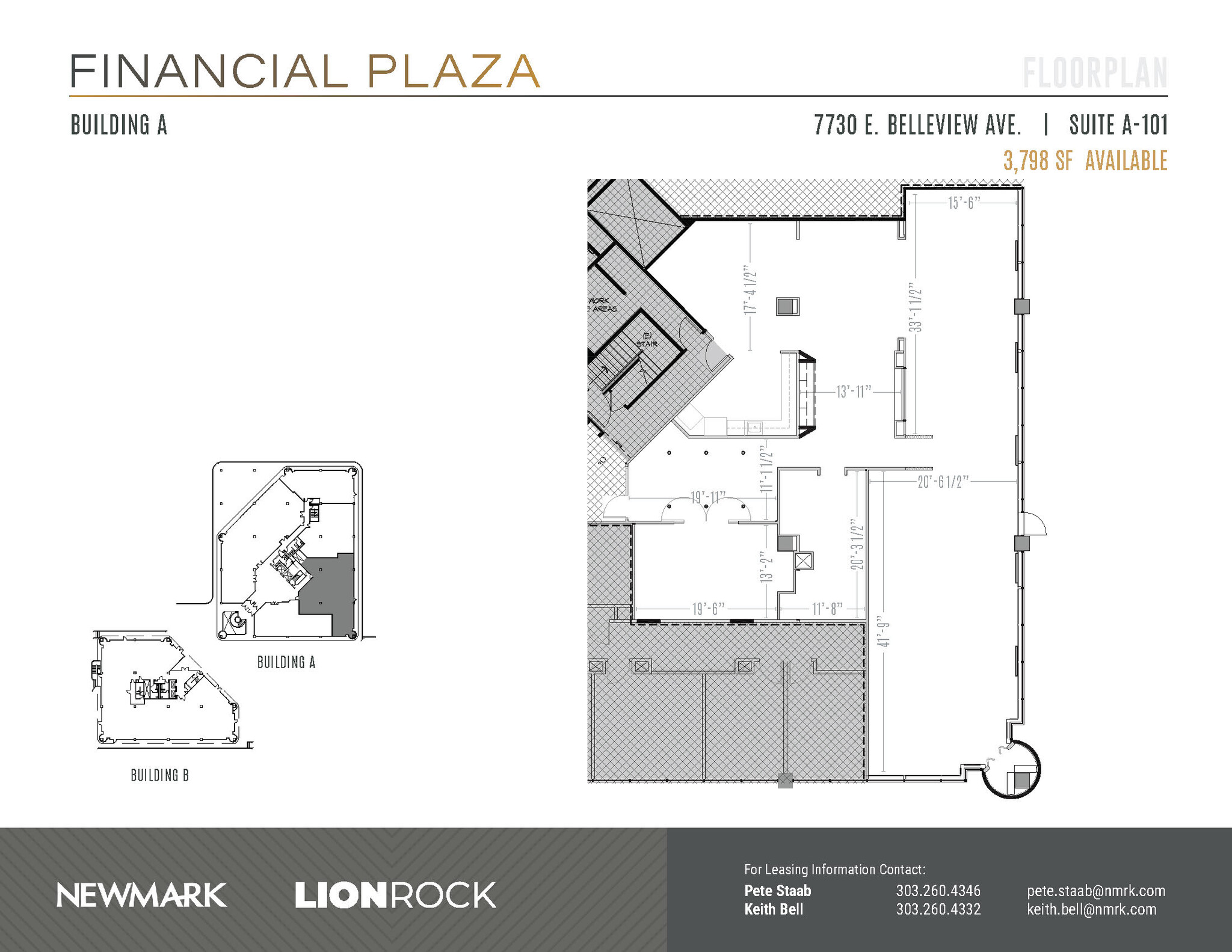 7730 E Belleview Ave, Greenwood Village, CO for lease Floor Plan- Image 1 of 2