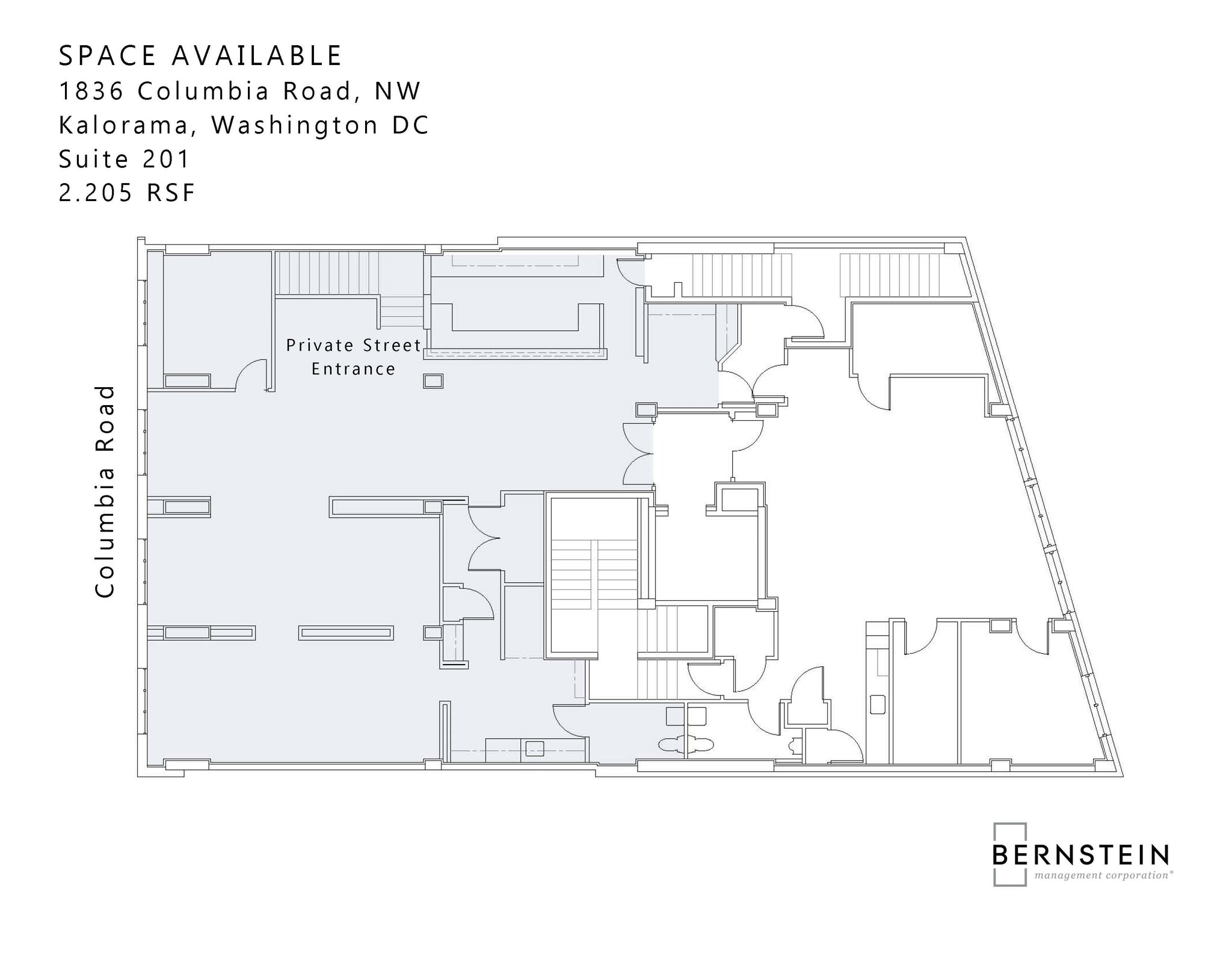 1836-1840 Columbia Rd NW, Washington, DC à louer Plan d’étage- Image 1 de 1