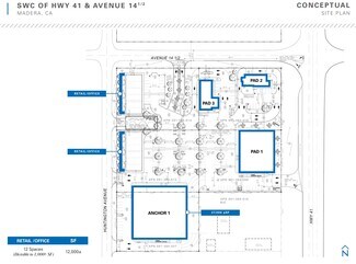 Plus de détails pour Huntington Ave, Madera, CA - Bureau/Commerce de détail, Commerce de détail à louer