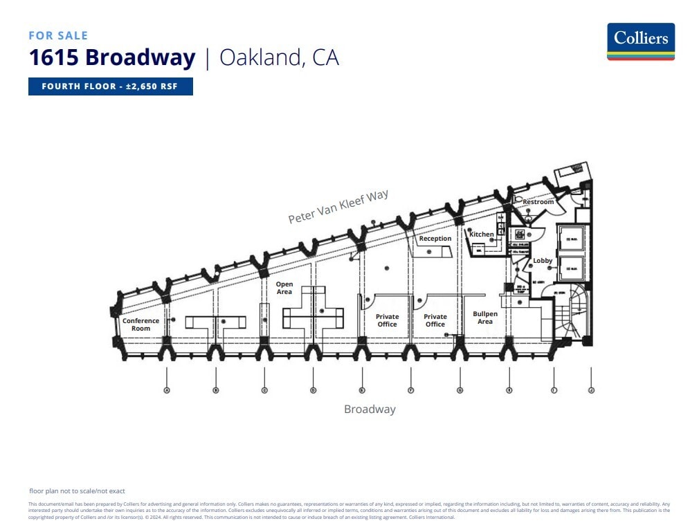 1615 Broadway, Oakland, CA 94612 - Unit 400 -  - Floor Plan - Image 1 of 1