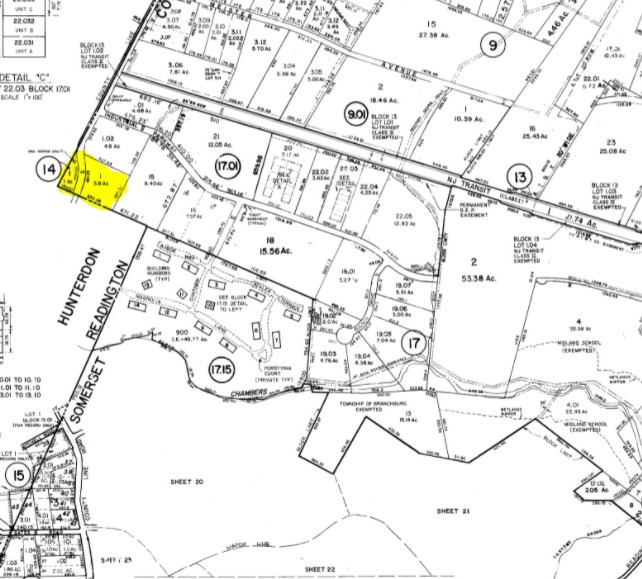 County Line Rd, Branchburg, NJ à vendre - Plan cadastral - Image 2 de 2