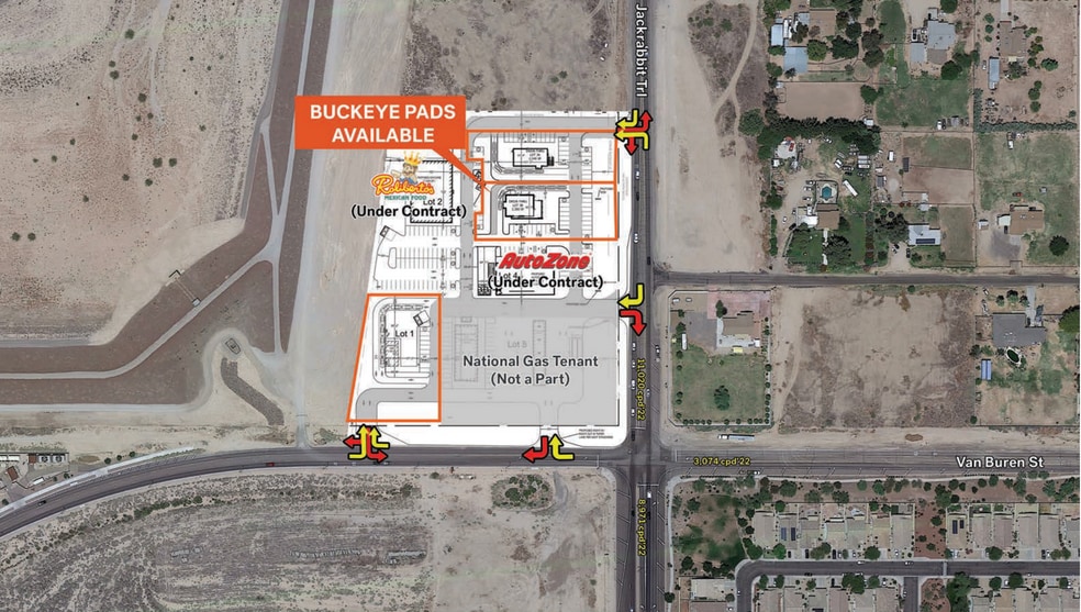 NWC of Van Buren & JackRabbit Trail, Buckeye, AZ for lease - Building Photo - Image 2 of 3