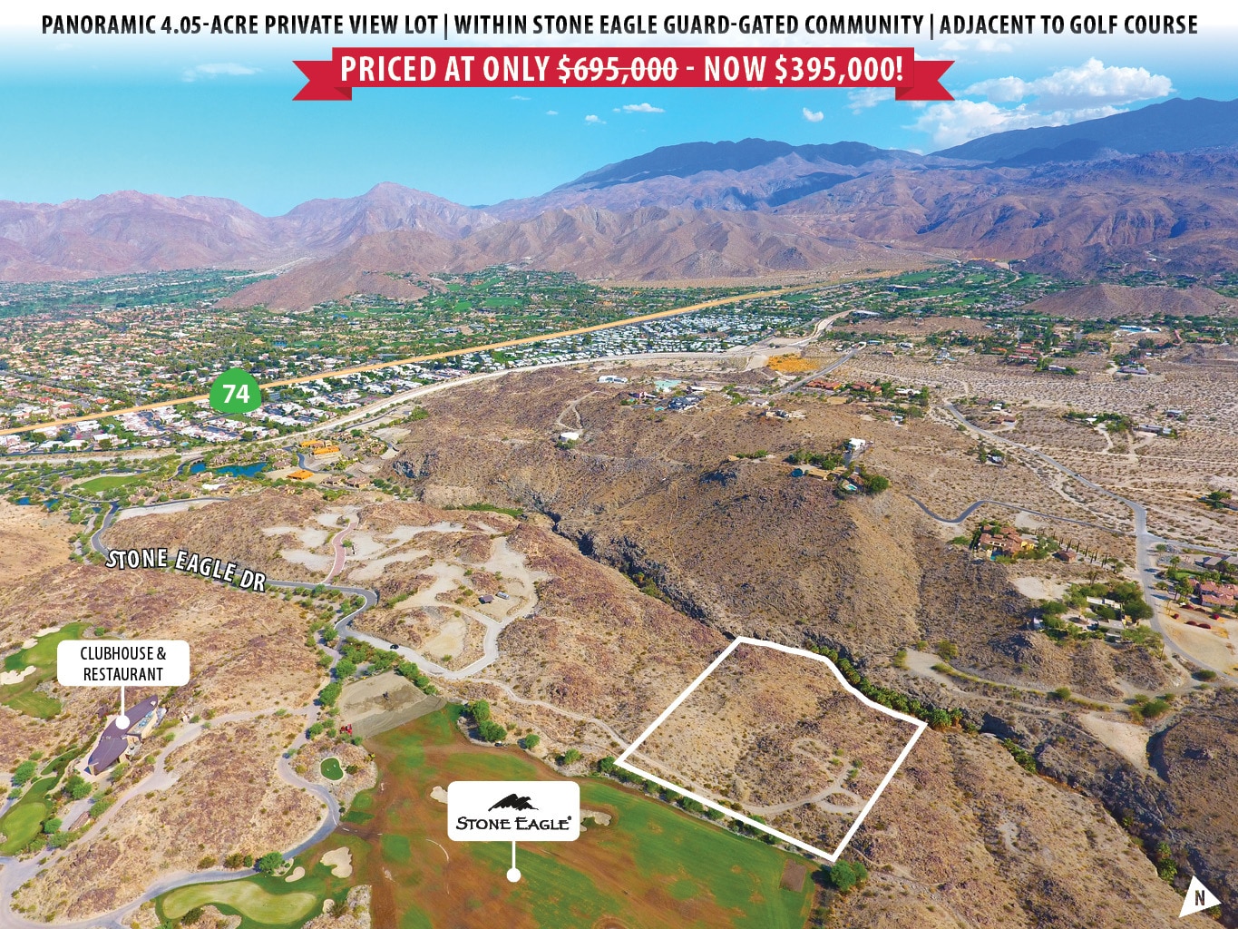 042 Stone Eagle Drive, Palm Desert, CA for sale Aerial- Image 1 of 11