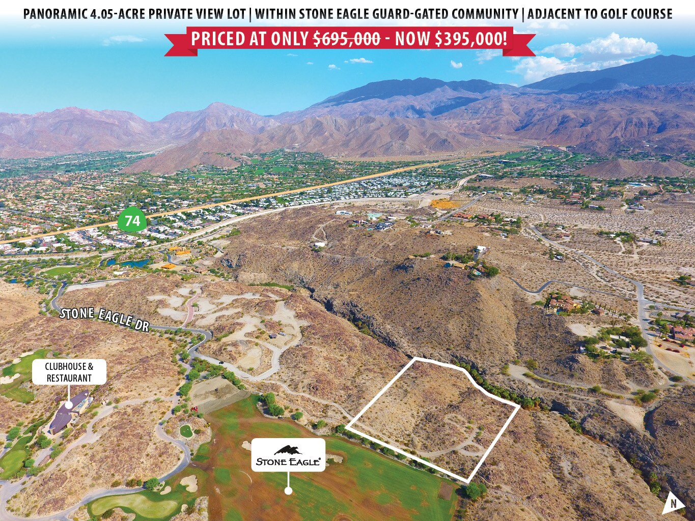 042 Stone Eagle Drive, Palm Desert, CA à vendre Aérien- Image 1 de 11