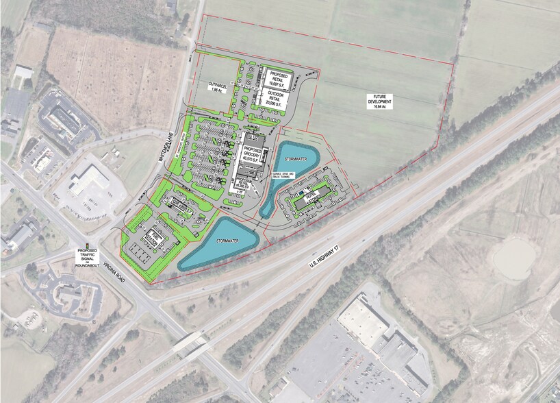US Highway 17 & NC Highway 32, Edenton, NC à vendre - Plan de site - Image 3 de 3