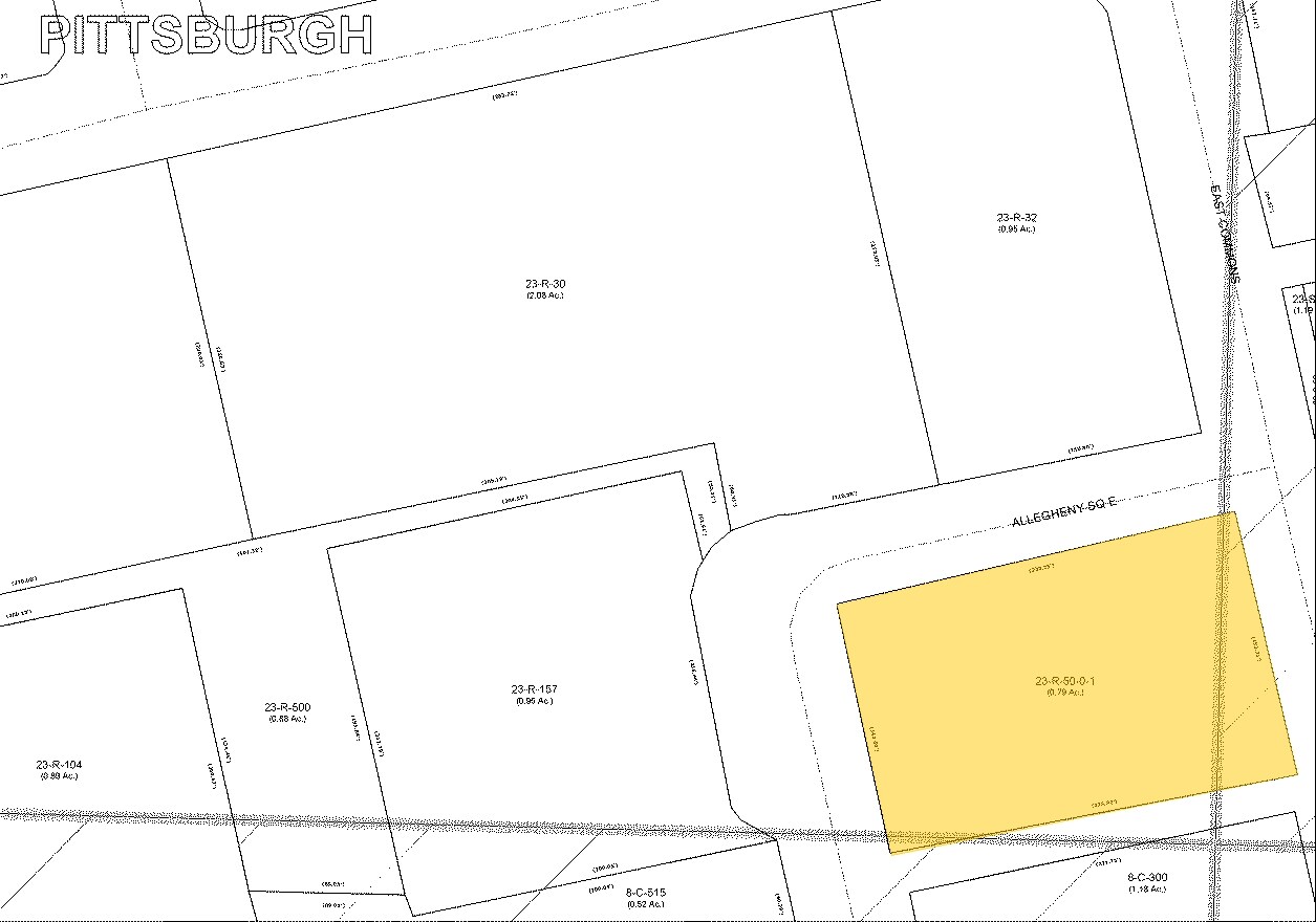 4 E Allegheny Ctr, Pittsburgh, PA à louer Plan cadastral- Image 1 de 9