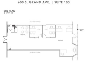 600 S Grand Ave, Santa Ana, CA à louer Plan d  tage- Image 1 de 1