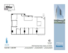 3630 Peachtree Rd NE, Atlanta, GA à louer Plan d’étage- Image 1 de 1