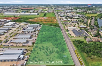 N Santa Fe Ave & W 33rd St, Oklahoma City, OK - Aérien Vue de la carte - Image1