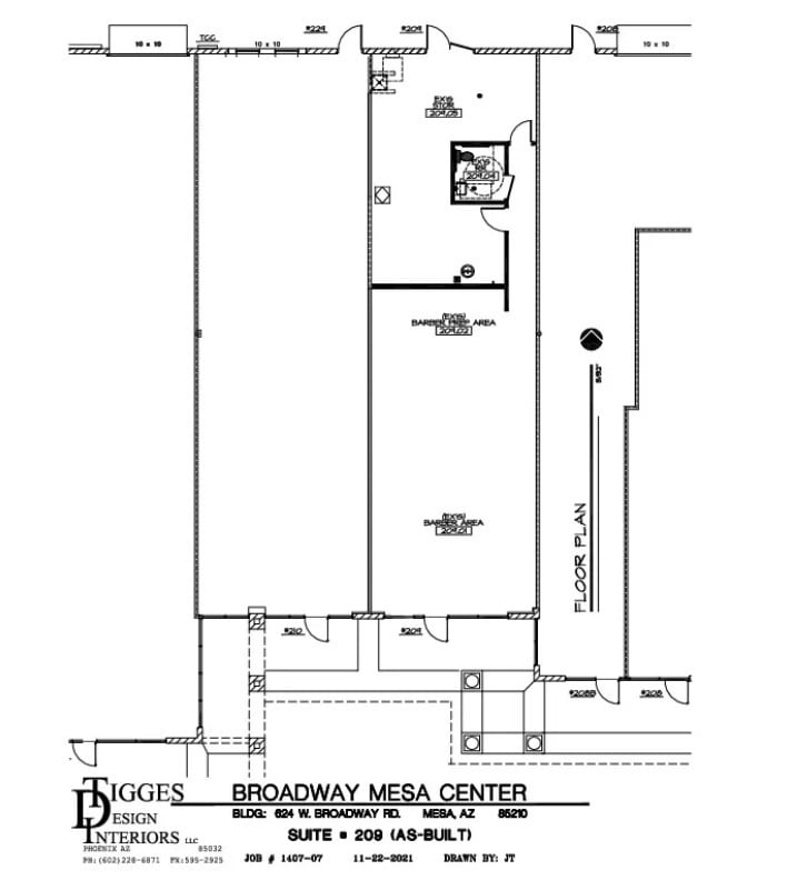 526 W Broadway Rd, Mesa, AZ for lease Floor Plan- Image 1 of 1