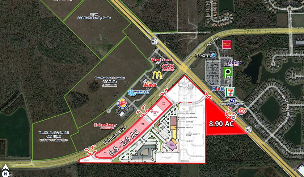 1100 Colonial Blvd, Fort Myers, FL à louer - Photo du bâtiment - Image 1 de 1