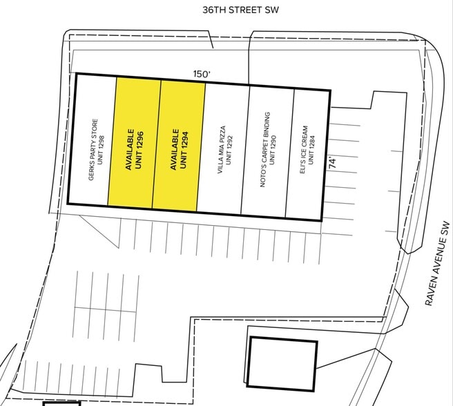 1276 36th St SW, Wyoming, MI à louer - Plan de site - Image 2 de 2