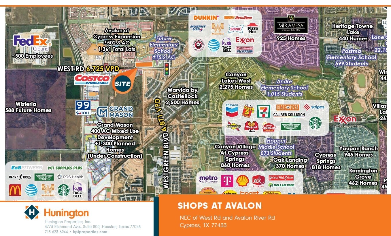 NEC of West Rd and Avalon River Rd, Cypress, TX for lease Building Photo- Image 1 of 2