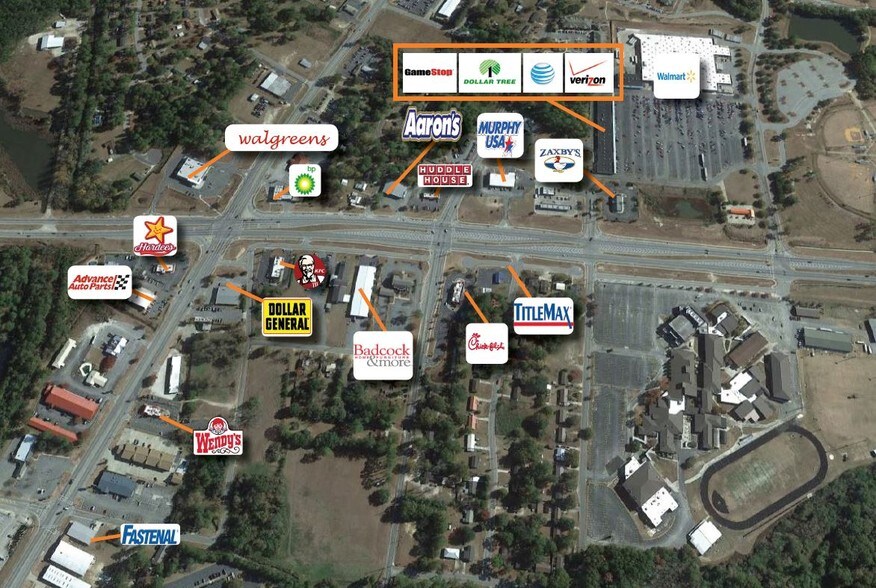 355 Veterans Pky S, Moultrie, GA à vendre - Aérien - Image 3 de 3