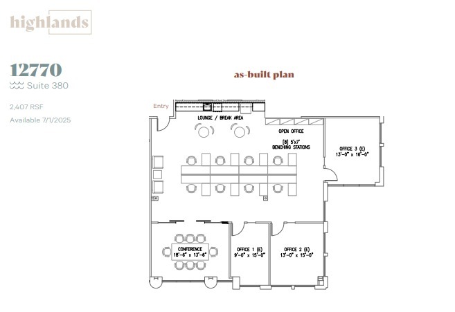 12750 High Bluff Dr, San Diego, CA à louer Plan d’étage- Image 1 de 8