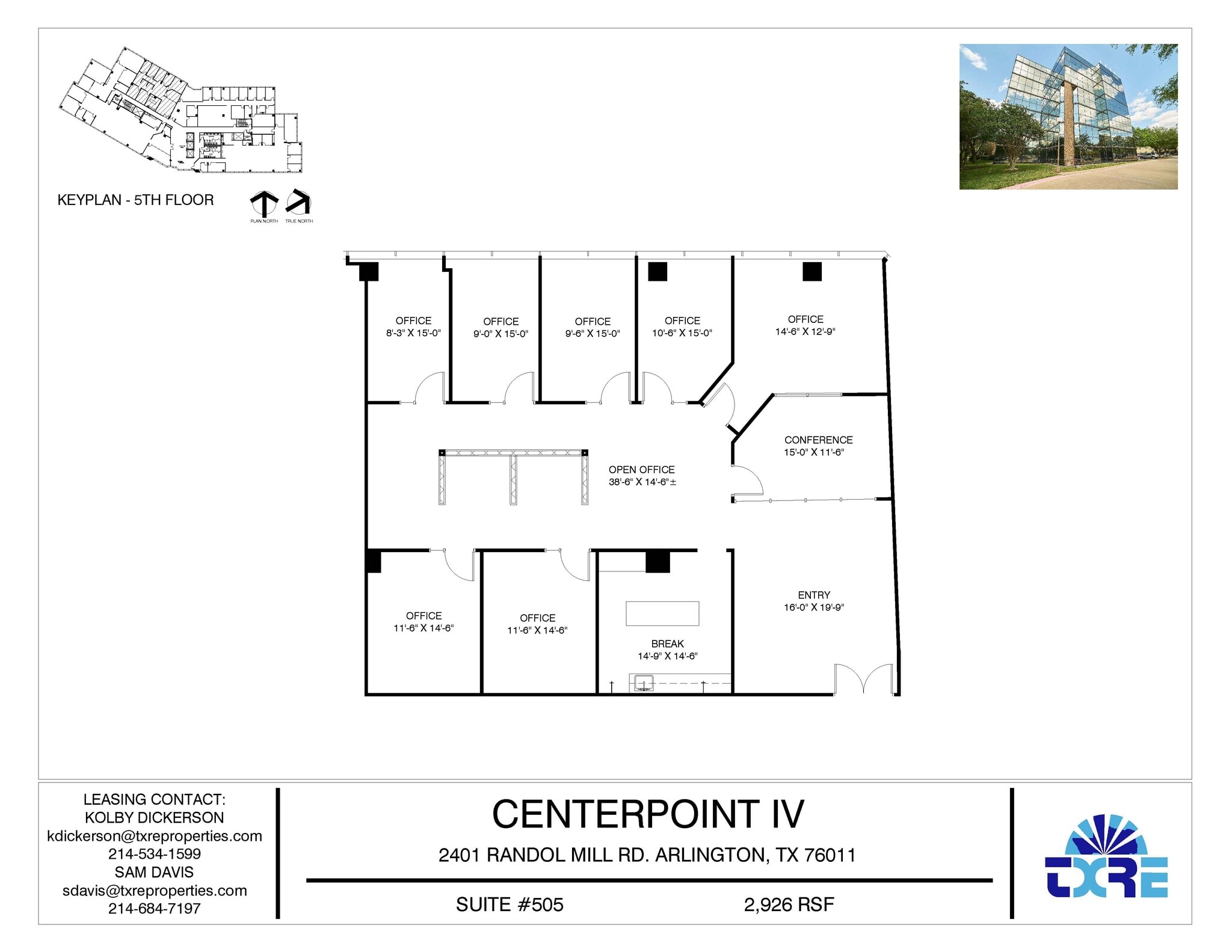 2401 E Randol Mill Rd, Arlington, TX à louer Plan d’étage- Image 1 de 1