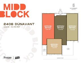 2400-2406 Dunavant St, Charlotte, NC à louer Plan d’étage- Image 1 de 4