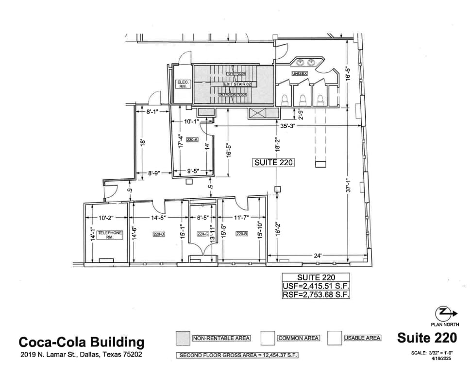 2019 N Lamar St, Dallas, TX à louer Plan d’étage- Image 1 de 1