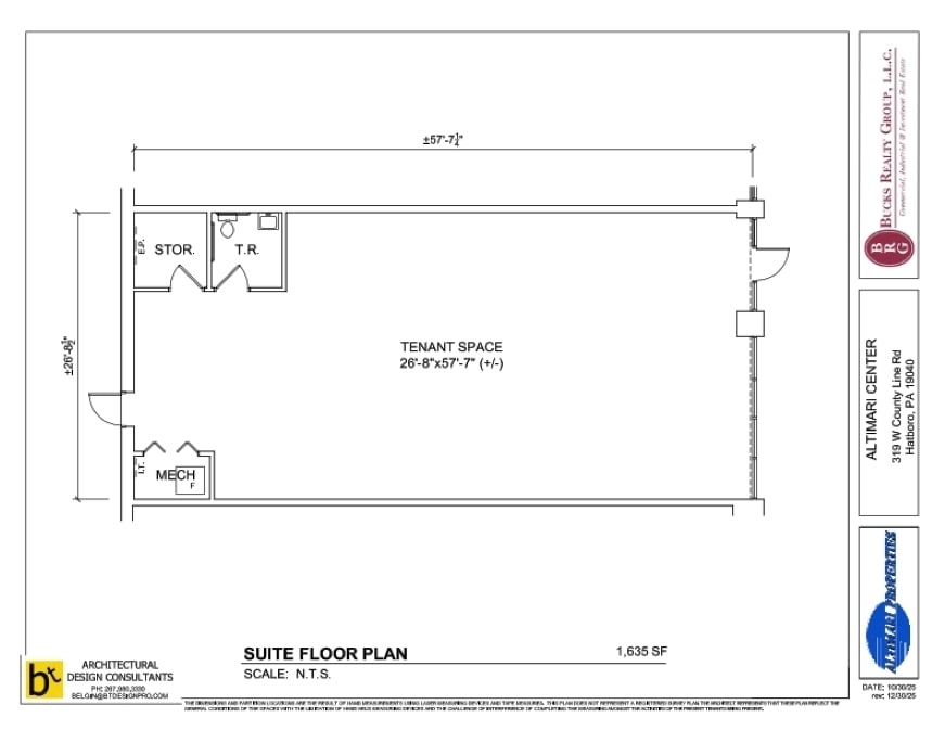 319 W County Line Rd, Hatboro, PA à louer Plan d’étage- Image 1 de 1