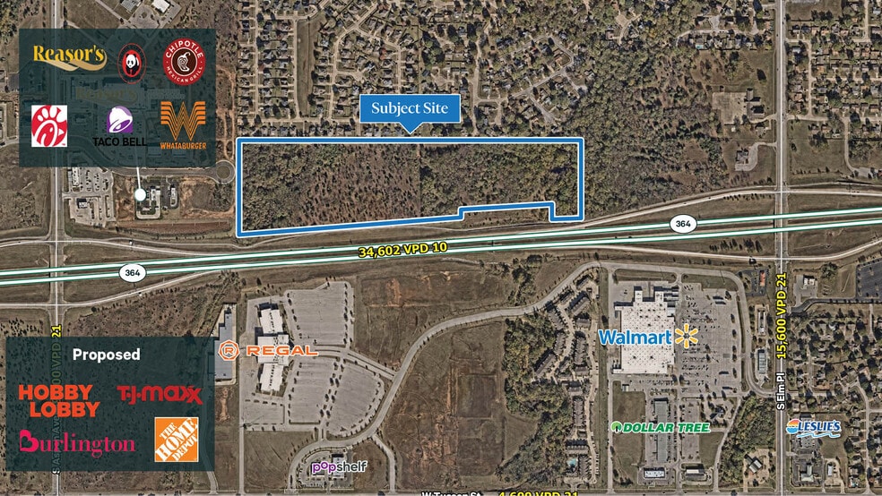 Creek Nation Tpke, Broken Arrow, OK for sale - Aerial - Image 3 of 3