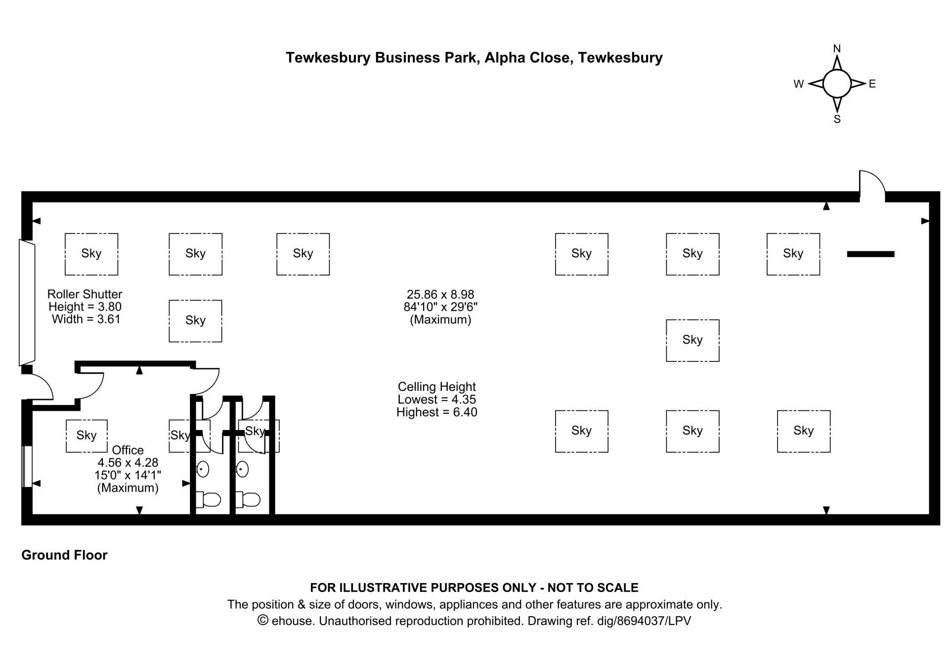 Alpha Clos, Tewkesbury for lease Floor Plan- Image 1 of 1