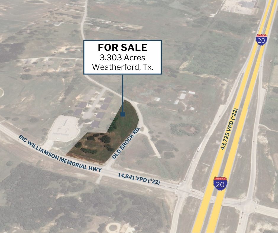 00 Old Brock Rd, Weatherford, TX for sale Aerial- Image 1 of 6