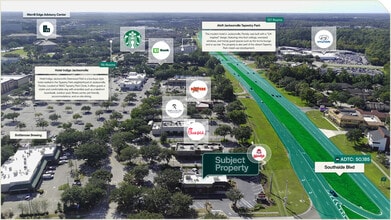 4453 Southside Blvd, Jacksonville, FL - AÉRIEN  Vue de la carte - Image1