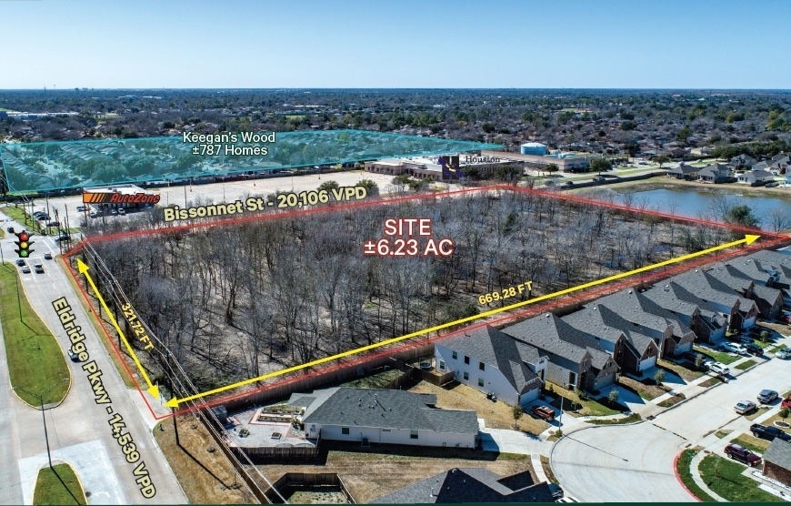 0 Bissonnet St & Eldridge Pky, Houston, TX for sale - Aerial - Image 2 of 3