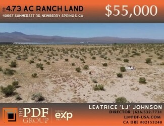 More details for 40667 Summerset rd, Newberry Springs, CA - Land for Sale