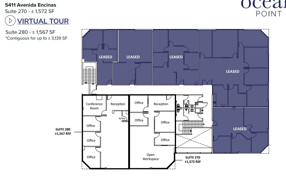 5411 Avenida Encinas, Carlsbad, CA à louer Plan d  tage- Image 1 de 1