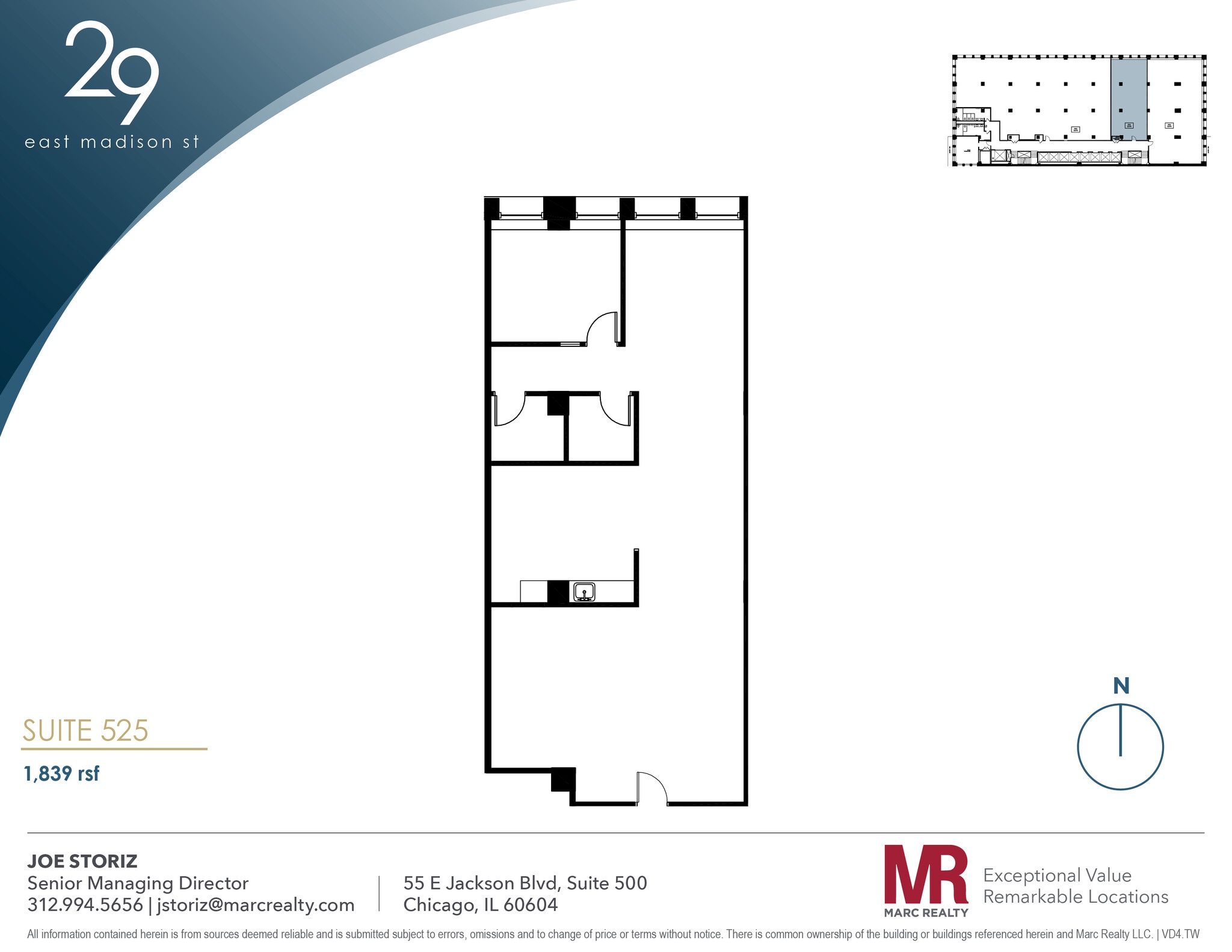 29 E Madison St, Chicago, IL for lease Floor Plan- Image 1 of 5