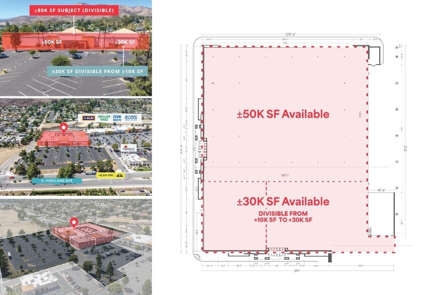 4010-4280 E Highland Ave, Highland, CA for lease - Building Photo - Image 2 of 7