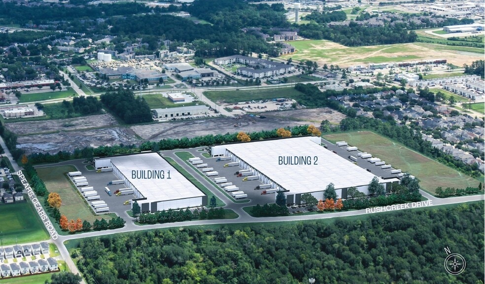 878 Rushcreek Dr, Houston, TX for lease - Aerial - Image 3 of 4