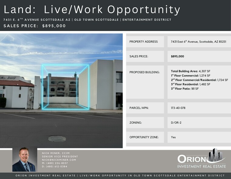 7431 E 6th Ave, Scottsdale, AZ à vendre - Photo principale - Image 1 de 4