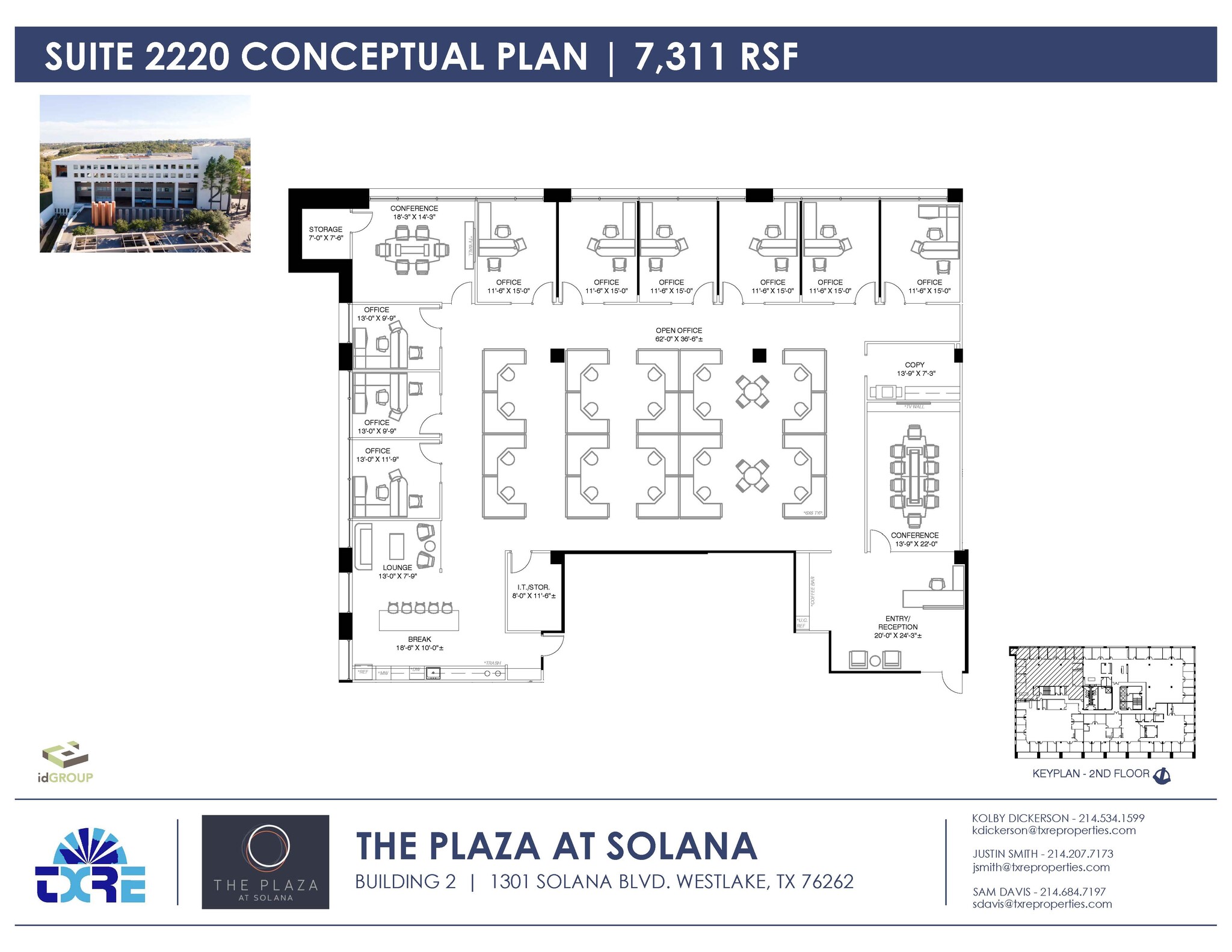 1301 Solana Blvd, Westlake, TX à louer Plan d  tage- Image 1 de 2