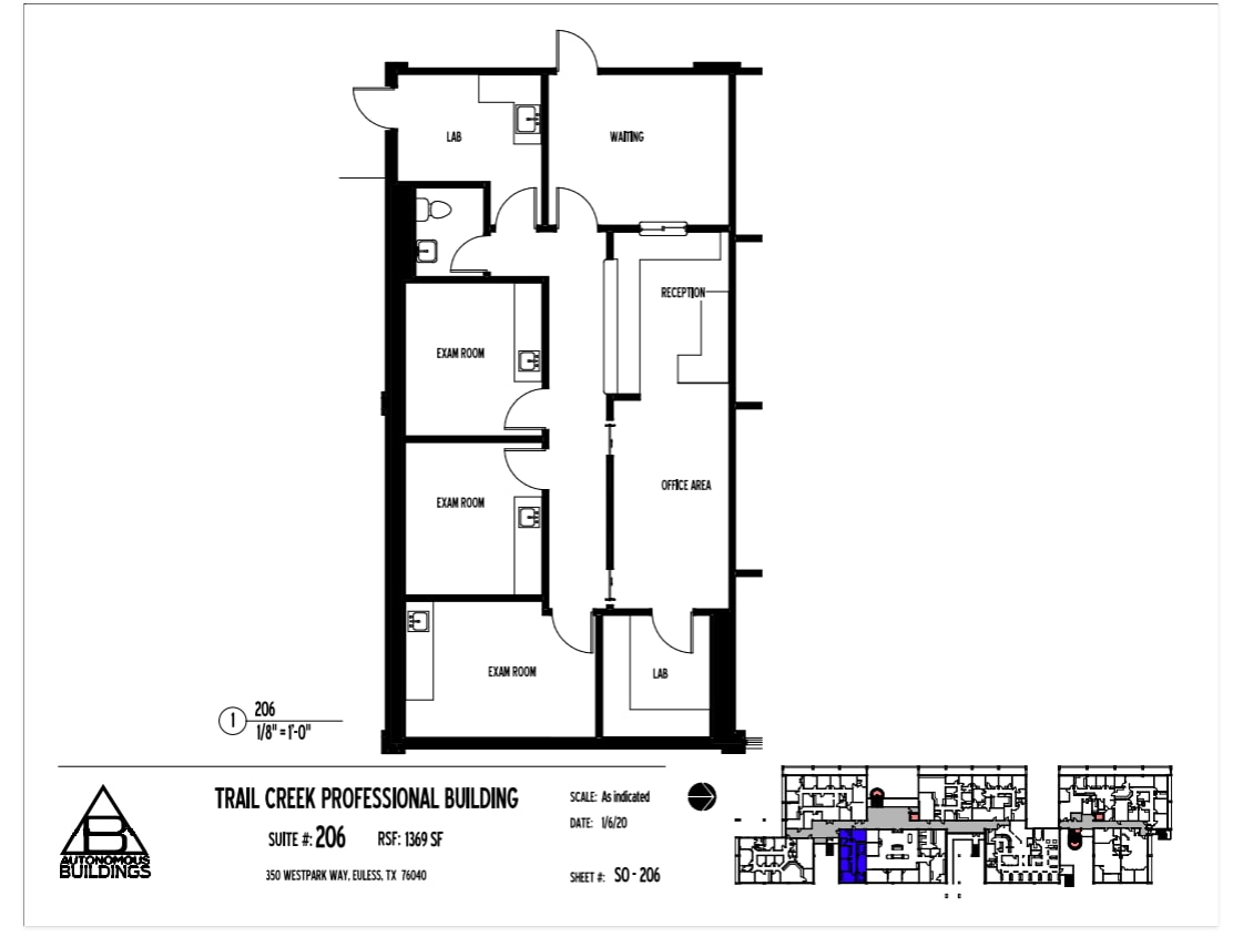 350 Westpark Way, Euless, TX à louer Plan d’étage- Image 1 de 1