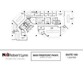 8600 Freeport Pky, Irving, TX à louer Plan d’étage- Image 1 de 1