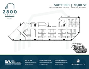 2800 N Central Ave, Phoenix, AZ for lease Floor Plan- Image 1 of 2