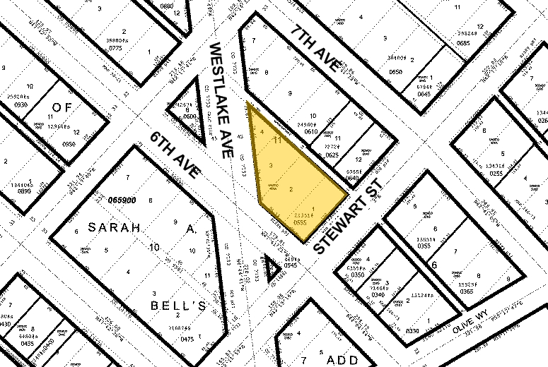 600 Stewart St, Seattle, WA for lease - Plat Map - Image 2 of 3