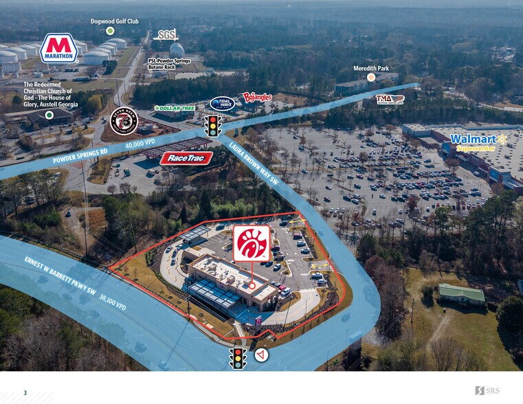 6652 Ernest W Barrett Pky SW, Marietta, GA à vendre - Photo du bâtiment - Image 3 de 11