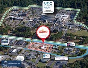 Wayne Memorial Drive and Hospital Road, Goldsboro, NC - aerial  map view - Image1